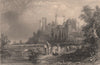 WINDSOR CASTLE. view from the West. Thames. Berkshire. FULLARTON 1865 print