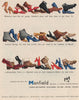 SHOE ADVERT. Manfield & Sons Ltd, Northampton 1951 old vintage print picture