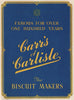 FOOD ADVERT. Carr's of Carlisle biscuits 1951 old vintage print picture