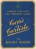 FOOD ADVERT. Carr's of Carlisle biscuits 1951 old vintage print picture