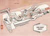 FESTIVAL OF BRITAIN. Sea and Ships exhibit. Tour plan 1951 old vintage map