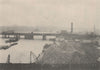 FESTIVAL OF BRITAIN. The South Bank from County Hall, January, 1949 1951 print