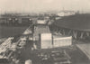 FESTIVAL OF BRITAIN. The South Bank from County Hall, January, 1951 1951 print