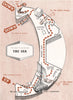FESTIVAL OF BRITAIN. The Sea exhibit. Tour plan 1951 old vintage map chart