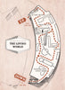 FESTIVAL OF BRITAIN. The living World exhibit. Tour plan 1951 old vintage map