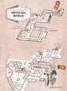 FESTIVAL OF BRITAIN. The Physical World exhibit. Tour plan 1951 old map