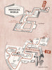 FESTIVAL OF BRITAIN. The Physical World exhibit. Tour plan 1951 old map