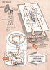 FESTIVAL OF BRITAIN. 1851 Centenary Pavilion. Shot Tower. Tour plan 1951 map