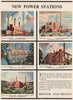 BRITISH ELECTRICITY AUTHORITY ADVERT. Power Stations. Poole Stourport 1951