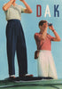 FASHION ADVERT. S. Simpson Ltd. DAKS 1951 old vintage print picture