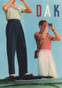 FASHION ADVERT. S. Simpson Ltd. DAKS 1951 old vintage print picture