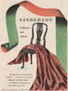 SANDERSON ADVERT. Arthur Sanderson wallpapers & fabrics. Textiles 1951 print