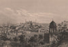 BRITISH INDIA. View of Delhi, from the Palace gate 1858 old antique print