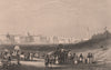 BRITISH INDIA. View of Calcutta (Kolkata) from the Esplanade No. 2 1858 print