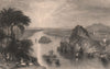 BRITISH INDIA. Scene at Kahalgaon on the Ganges. TURNER 1858 old antique print