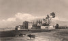 BRITISH INDIA. Hindu Temple at Chandngoan 1858 old antique print picture