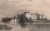 BRITISH INDIA. Pirawa, Malwa 1858 old antique vintage print picture