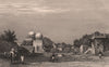 BRITISH INDIA. Bijapur. View of the mosque & town 1858 old antique print