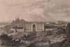 BRITISH INDIA. View of Lucknow. Elephants 1858 old antique print picture