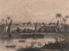 BRITISH INDIA. View of the Palace of Agra, From The River. Agra Fort 1858
