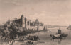 BRITISH INDIA. View of Allahabad, Showing the Fort 1858 old antique print
