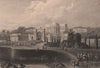 BRITISH INDIA. The British Residency at Hyderabad 1858 old antique print