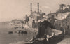 BRITISH INDIA. The City of Benares (Varanasi)  1858 old antique print picture