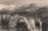 BRITISH INDIA. Falls near the source of the Yamuna, above Delhi. TURNER 1858