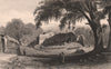 BRITISH INDIA. The Pass of Makundra 1858 old antique vintage print picture