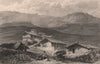 BRITISH INDIA. Jerdair, a hill village, Garhwal 1858 old antique print picture