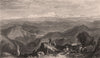 BRITISH INDIA. Snowy Range, From Tyne or Marma. Himalayas. TURNER 1858 print