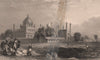 BRITISH INDIA. Tomb of Ibrahim Adil Shah II, Bijapur. ALLOM 1858 old print