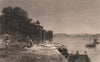BRITISH INDIA. Agra, from the Zahara Bagh (Bagh-i-Jahanara)  1858 old print
