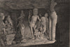BRITISH INDIA. Chamundi, Ramesvara, Ellora Caves (cave 21)  1858 old print