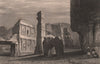 BRITISH INDIA. Excavated Temple of Kylas, Caves of Ellora 1858 old print