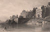 BRITISH INDIA. The King's Fort, Burhanpur. Shahi Qila 1858 old antique print