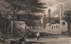 BRITISH INDIA. Aurungzeb's Tomb, Rauza (Khuldabad)  1858 old antique print