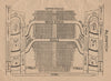 ALDWYCH THEATRE. Vintage seating plan. London West End 1936 old vintage print