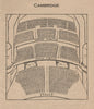 CAMBRIDGE THEATRE. Vintage seating plan. London West End 1936 old print