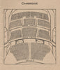 CAMBRIDGE THEATRE. Vintage seating plan. London West End 1936 old print