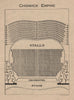 CHISWICK EMPIRE THEATRE. Vintage seating plan. London. Chiswick High Road 1936