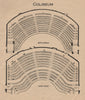 COLOSSEUM THEATRE. Vintage seating Balcony Upper Circle London W End 1936