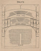 DALYS THEATRE. Vintage seating plan. London West End. Cranbourn Street 1936