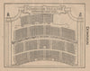 DOMINION THEATRE. Vintage seating plan Dress Circle Balcony London West End 1936
