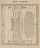 NEW THEATRE. Vintage seating plan. London. New London? 1936 old vintage print