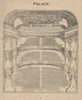 PALACE THEATRE. Vintage seating plan. London West End 1936 old vintage print