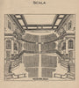 SCALA THEATRE. Vintage seating plan. London. Charlotte Street 1936 old print