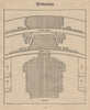 STRAND (NOW THE NOVELLO) THEATRE. Vintage seating plan. London West End 1936