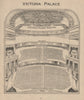 VICTORIA PALACE THEATRE. Vintage seating plan. London West End 1936 old print