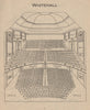 WHITEHALL THEATRE. Vintage seating plan. London. now Trafalgar Studios 1936